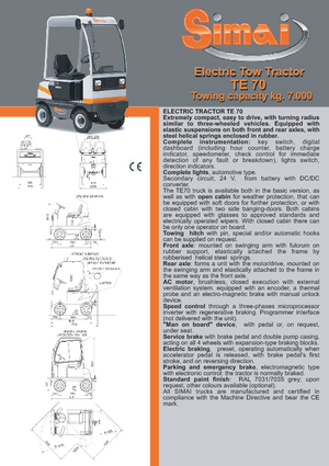 Trattori elettrici Simai TE 70 ac