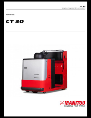 Trattori elettrici Manitou CT 30