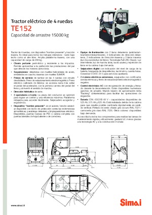 Trattori elettrici Simai TE 152