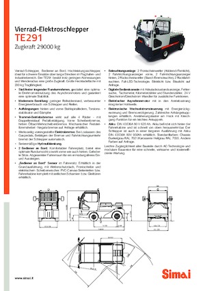 Trattori elettrici Simai TE 291