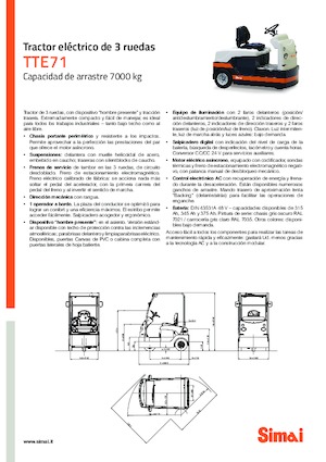 Trattori elettrici Simai TTE 71