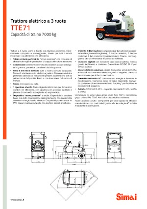 Trattori elettrici Simai TTE 71