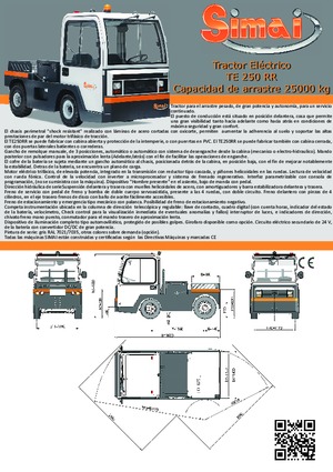 Trattori elettrici Simai TE 250 RR