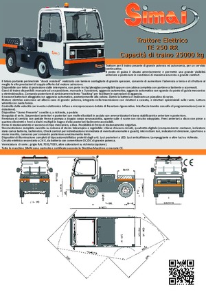Trattori elettrici Simai TE 250 RR