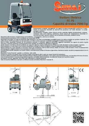 Trattori elettrici Simai TE 70 ac