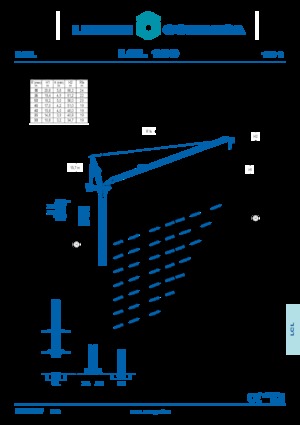 Gru a torre a braccio impennabile Comansa LCL 190