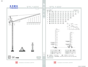 Gru a torre a braccio impennabile Yongmao STL1400