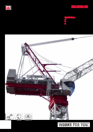 Gru a torre a braccio impennabile TEREX CRANES CTL 260A-18