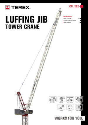 Gru a torre a braccio impennabile TEREX CRANES CTL 282-18