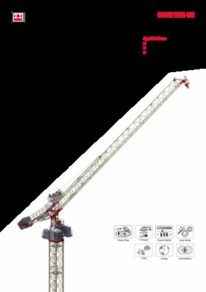 Gru a torre a braccio impennabile TEREX CRANES CTLH 192-12