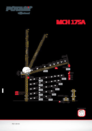Gru a torre a braccio impennabile Potain MCH 175 A