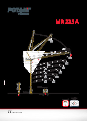 Gru a torre a braccio impennabile Potain MR 225 A
