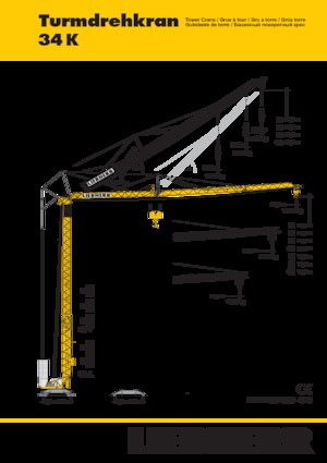 Gru a torre - rotazione bassa Liebherr 34 K 
