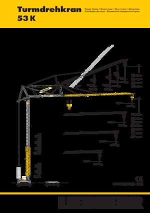 Gru a torre - rotazione bassa Liebherr 53 K 
