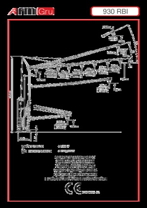 Gru a torre - rotazione bassa FM-Gru 930 RBI