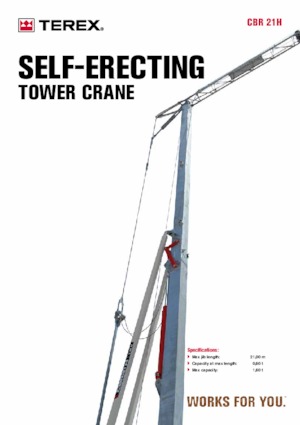 Gru a torre - rotazione bassa Terex Comedil (Zeppelin) CBR 21 H