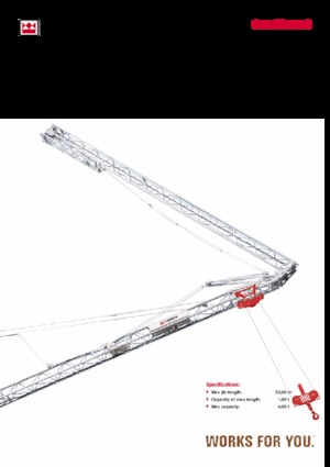 Gru a torre - rotazione bassa Terex Comedil (Zeppelin) CBR 32 Plus