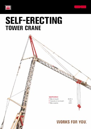 Gru a torre - rotazione bassa TEREX CRANES CBR 40H