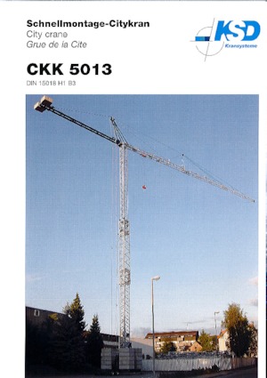 Gru a torre - rotazione bassa KSD CKK 5013 (1,65m)