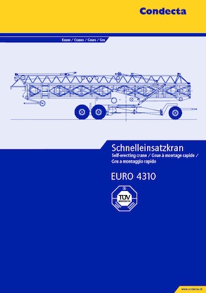 Gru a torre - rotazione bassa Condecta E 4310