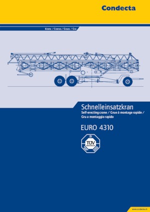 Gru a torre - rotazione bassa Condecta E 4310