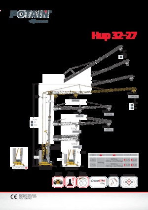 Gru a torre - rotazione bassa Potain Hup32-27