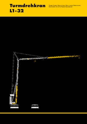 Gru a torre - rotazione bassa Liebherr L1-32 