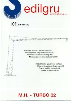 Gru a torre - rotazione bassa Edilgru T 32