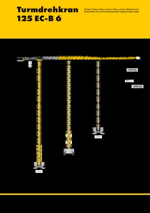 Gru a torre - rotazione alta Liebherr 125 EC-B 6