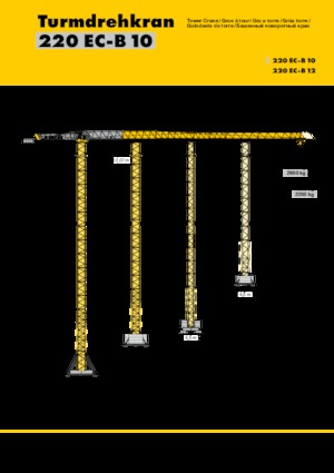 Gru a torre - rotazione alta Liebherr 220 EC-B 10