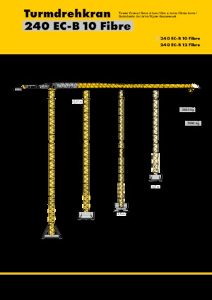 Gru a torre - rotazione alta Liebherr 240 EC-B 10 Fibre