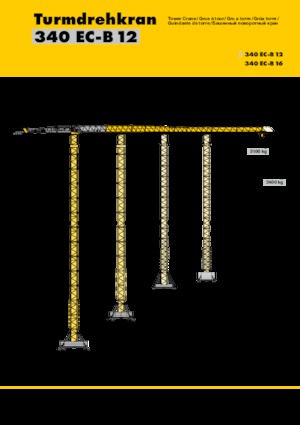 Gru a torre - rotazione alta Liebherr 340 EC-B 12