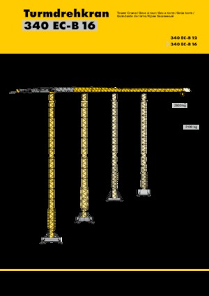 Gru a torre - rotazione alta Liebherr 340 EC-B 16