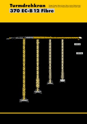 Gru a torre - rotazione alta Liebherr 370 EC-B 12 Fibre