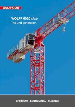 Gru a torre - rotazione alta Wolffkran 6020.8 clear