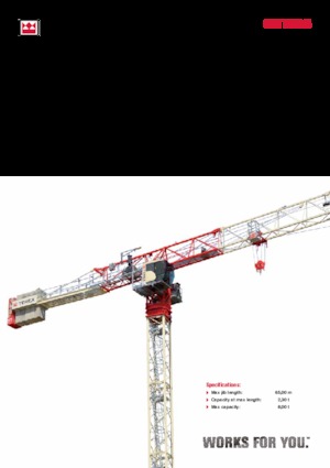 Gru a torre - rotazione alta Terex Comedil (Zeppelin) CTT 202-08