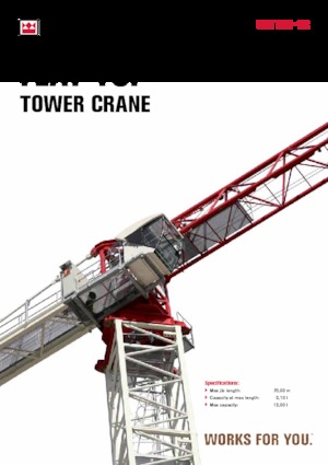 Gru a torre - rotazione alta Terex Comedil (Zeppelin) CTT 231-12