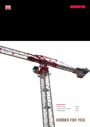 Gru a torre - rotazione alta Terex Comedil (Zeppelin) CTT 361-20