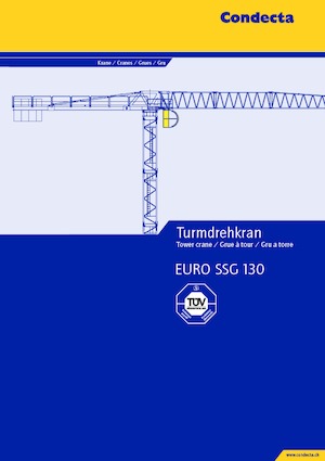 Gru a torre - rotazione alta Condecta EURO SSG 130