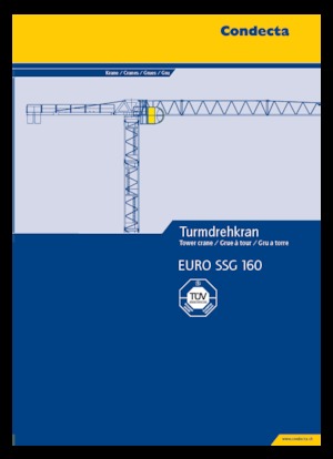 Gru a torre - rotazione alta Condecta EURO SSG 160