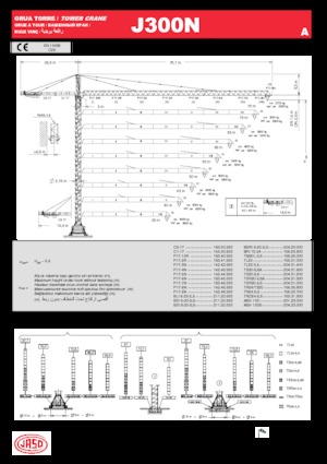 Gru a torre - rotazione alta Jaso J300N.A