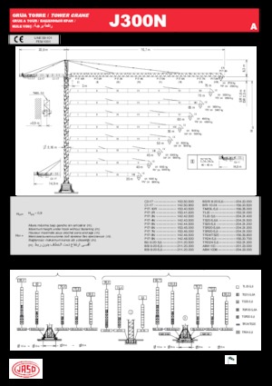 Gru a torre - rotazione alta Jaso J300N.A
