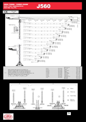 Gru a torre - rotazione alta Jaso J560