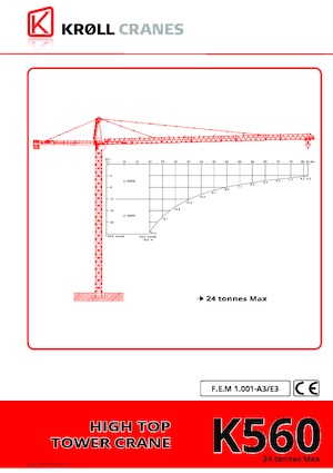 Gru a torre - rotazione alta Kroll K-560