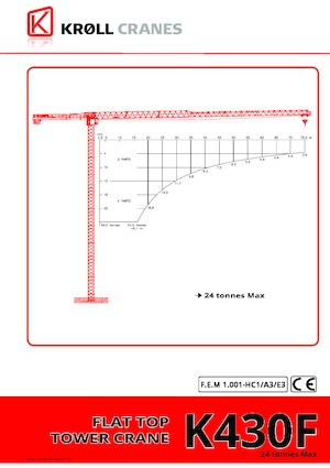 Gru a torre - rotazione alta Kroll K430F