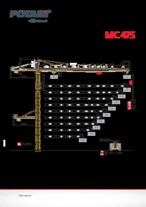 Gru a torre - rotazione alta Potain MC 475