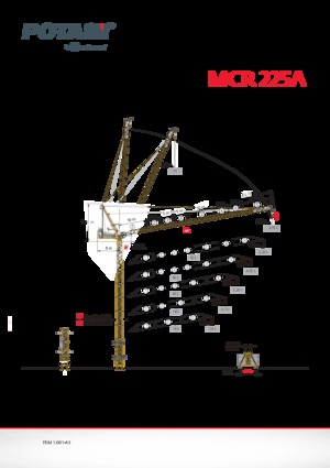 Gru a torre - rotazione alta Potain MCR 225A