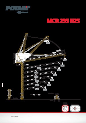 Gru a torre - rotazione alta Potain MCR 295 H25