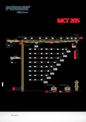 Gru a torre - rotazione alta Potain MCT 205