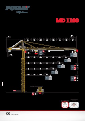 Gru a torre - rotazione alta Potain MD 1100